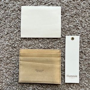 *NWT* Hammit Natural Suede Card Holder/ mini wallet